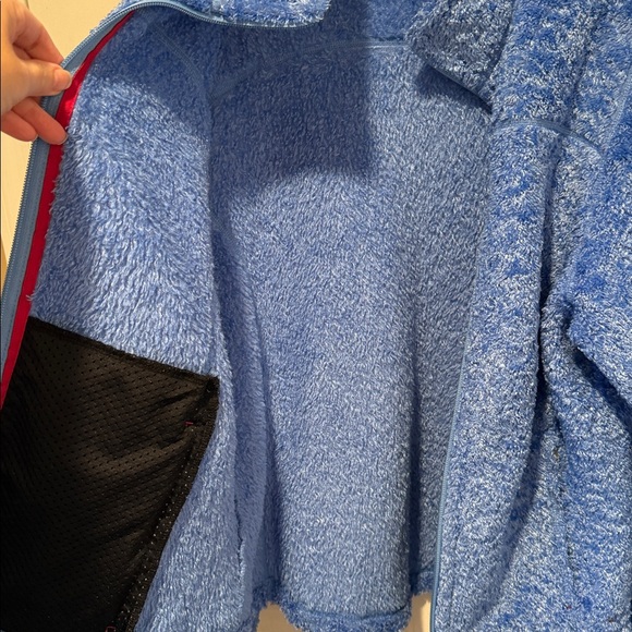 L.L. Bean Polartec Hi-Pile Fuzzy Berber Sherpa Fleece Zip Jacket - Picture 3 of 6